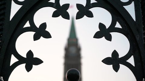 Peace Tower at Canada's Parliament Buildings in Ottawa