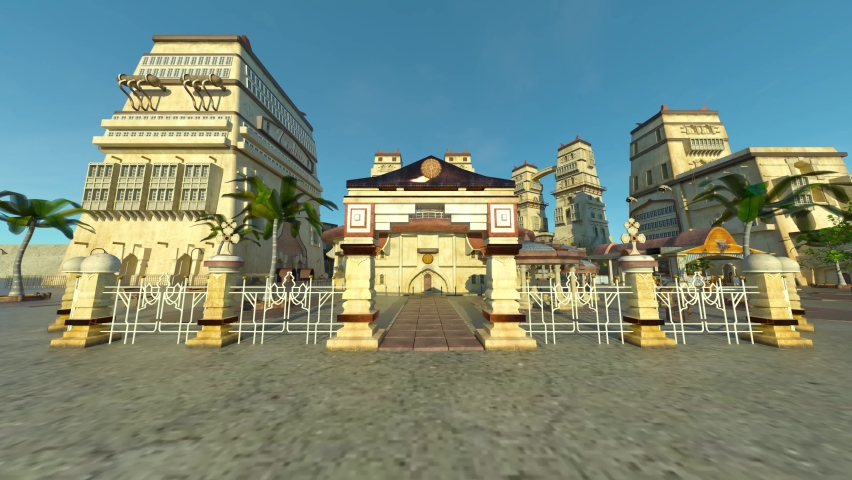 3D rendering of lxuary garden