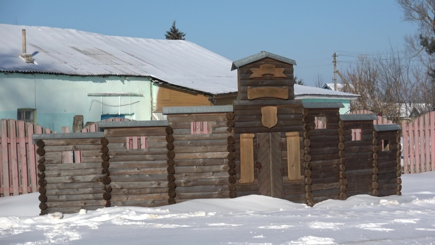 Winter in the village of Surazh
