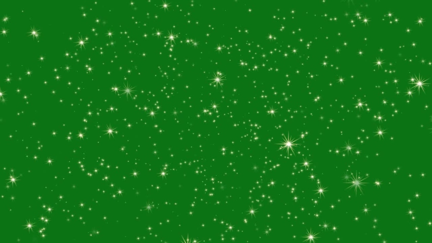 Stars shine effect on green screen background animation. Twinkle festive or holiday decoration. Christmas blue star glow 4k animation. Chroma key seamless loop. Royalty-Free Stock Footage #1068288758