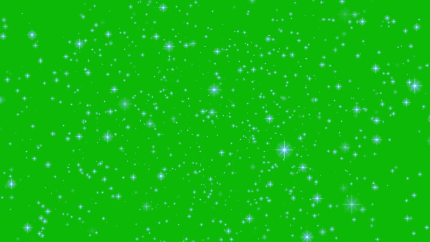 Stars shine effect on green screen background animation. Twinkle festive or holiday decoration. Christmas star glow 4k animation. Chroma key seamless loop. Royalty-Free Stock Footage #1068360953