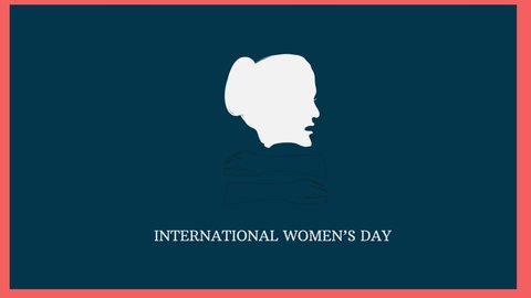 Motion graphic design for supporting international women's day event . March 8th
