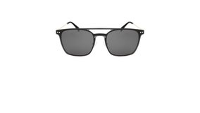 eyewear polarized clip on sunglasses with magnetic lenses isolated on white background
