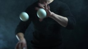 Closeup of hands in suit juggling white balls. Success and management - Powered by Shutterstock - Get 15% off with code: PIKWIZARD15