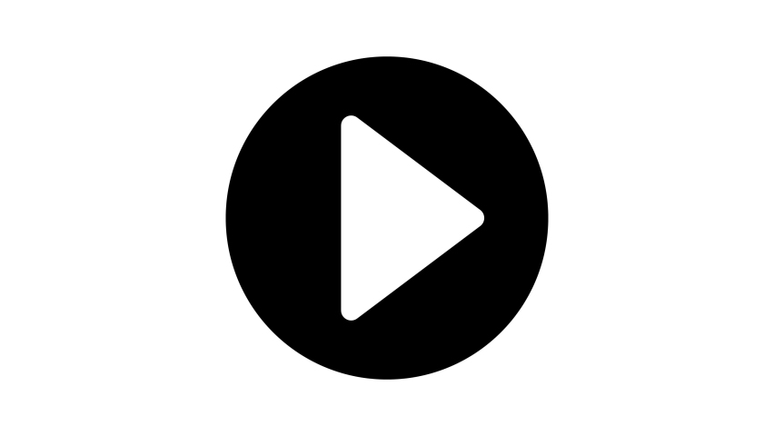 animation play pause symbol on white Stock Footage Video (100% Royalty ...