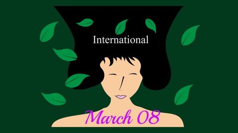 motion graphic international women's day event. march 8