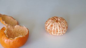 How to peel a tangerine fruit video
