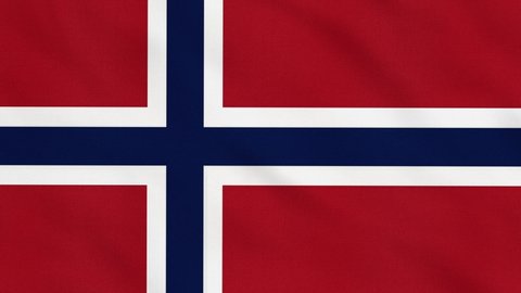 Crumpled Fabric Flag of Norway Intro. Norway Flag. Norway Banner. Europe Flags. Celebration. Flag Day. Patriots. Realistic Animation 4K. Surface Texture. Background Fabric.