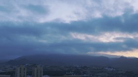 Teide volcano on Tenerife island time lapse video in 4k