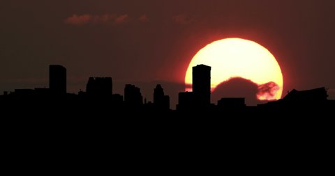Austin Texas Timelapse Big Sun Sunrise Time Lapse