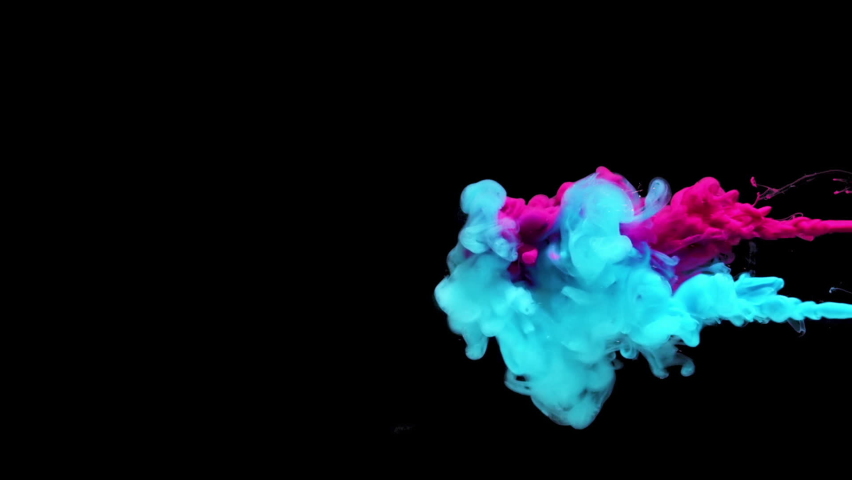 Pink and blue colors splash | Shutterstock HD Video #1068576944