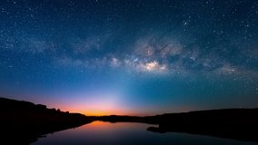4K Time lapse of milky way and sunrise over Sam Pan Bok canyon, Ubon ratchathani, Thailand 
 - Powered by Shutterstock - Get 15% off with code: PIKWIZARD15