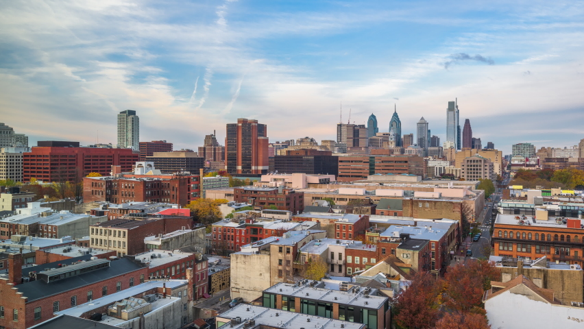 Philadelphia, Pennsylvania, USA downtown cityscape view.