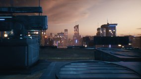 4K looped background with 3D City of the future - Powered by Shutterstock - Get 15% off with code: PIKWIZARD15