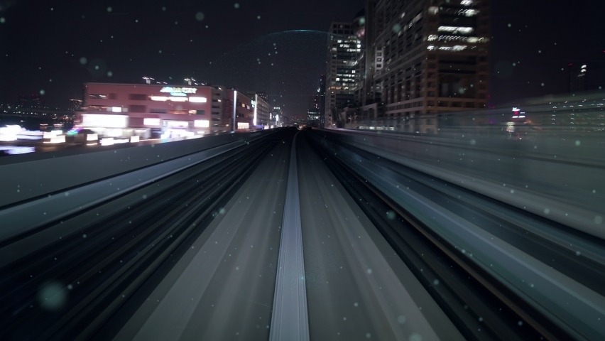 Fast motion transport flow on road with global network graphic modernization showing concept of future smart transportation , disruptive innovation and agile business methodology . | Shutterstock HD Video #1068625649