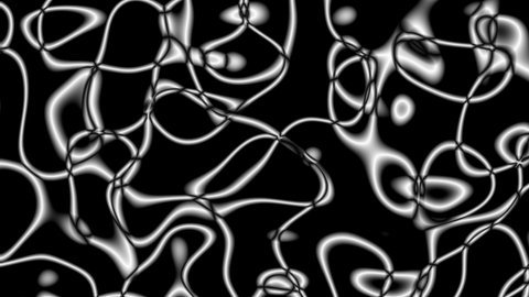 Squiggle pattern black and white background stock footage