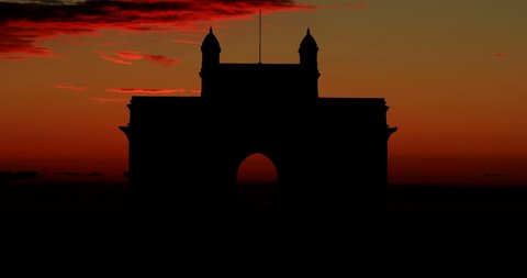 Gateway of India Timelapse Yellow Morning Light Sunrise Time Lapse