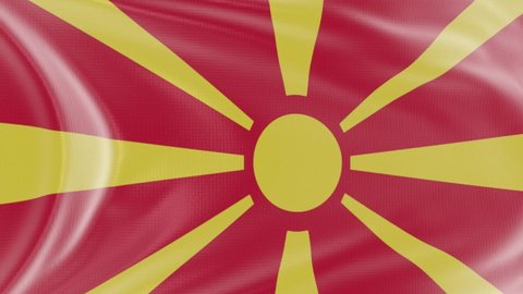 The North Macedonia Flag Motion の動画素材 ロイヤリティフリー Shutterstock