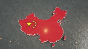 Map Of The China. 3D render - Powered by Shutterstock - Get 15% off with code: PIKWIZARD15