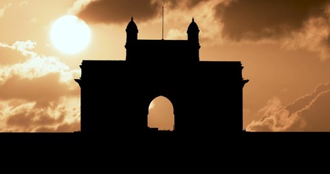 Gateway of India Timelapse Cloudy Sunset Time Lapse