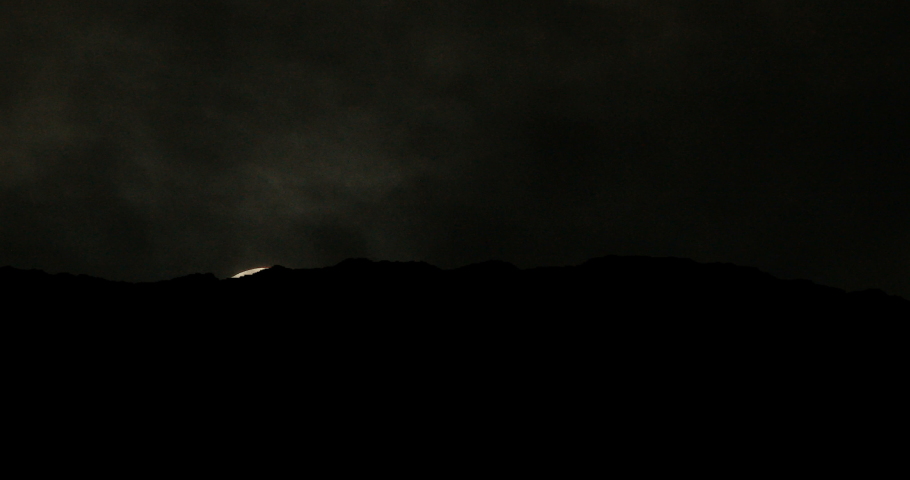 Death Valley Milkyway Cloudy Moonrise Time Lapse