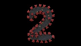 Animated Virus Cell Typeface Letters Loop With Alpha  2 - Powered by Shutterstock - Get 15% off with code: PIKWIZARD15