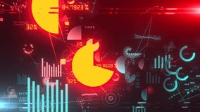 Big data stat visualization data node networks charts and graphs - Animation Rendering - Powered by Shutterstock - Get 15% off with code: PIKWIZARD15