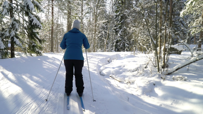 Finnish Cross Country Skier Frozen