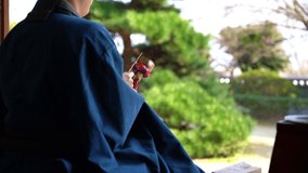 Video of a Japanese monk doing zazen