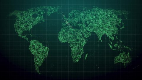 sci fi world map design futuristic Stock Footage Video (100% Royalty ...