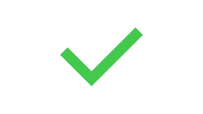 Green Checkmark Animation Yes Tick Stock Footage Video 100 Royalty Free 1068849962 Shutterstock