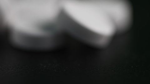 This stock footage shows pills blur