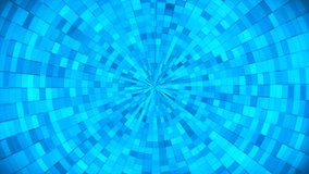 Broadcast Hi-Tech Glittering Abstract Patterns Tunnel, Blue, Industrial, Loopable, 4K