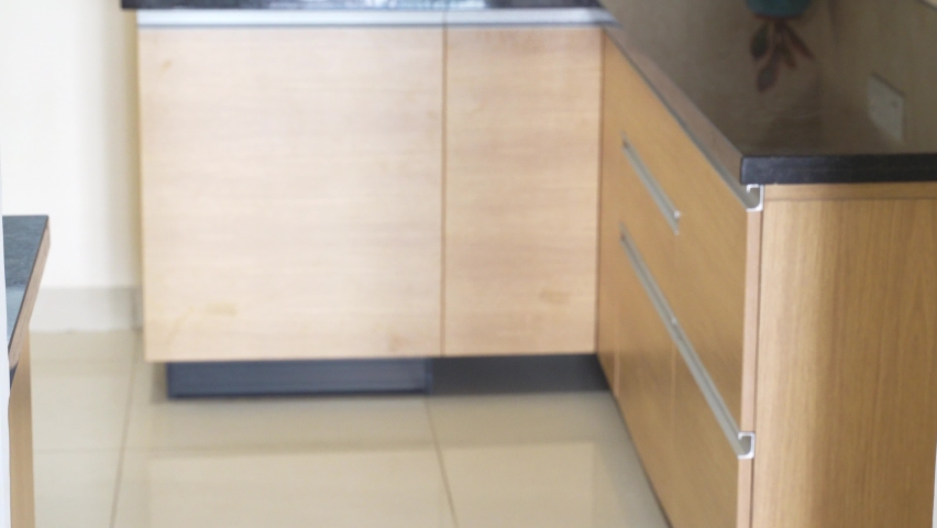 kitchen wooden drawer showcasing for furniture advertising