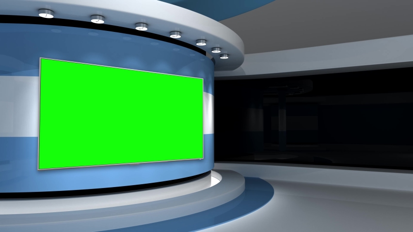 Tv Studio. News Room. Studio」の動画素材（ロイヤリティフリー 