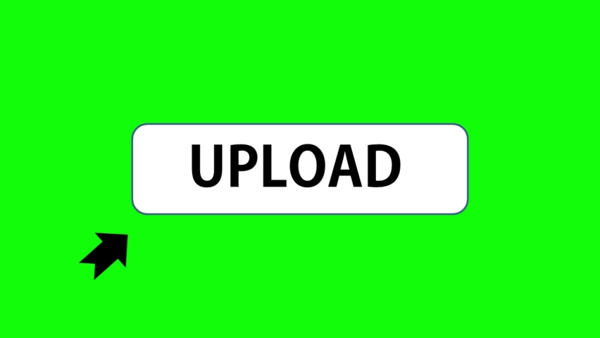 Simple animation for upload button. Can be used for various things such as video editing, greenscreen chroma key, intros, tasks. | Shutterstock HD Video #1068964462