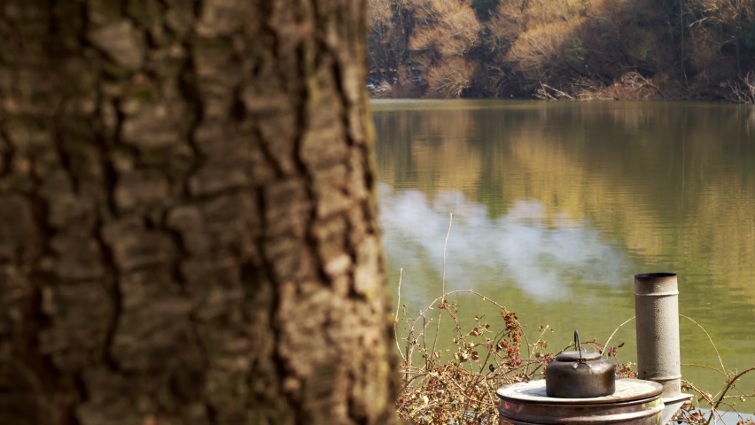 Wood Stove and Old Tea Kettle 
