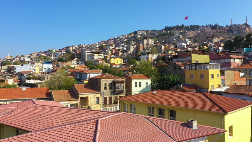Picturesque European cityscape. Izmir, Turkey.