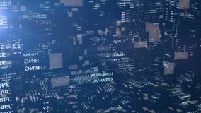 Computer program code in virtual space. The camera rotates 360 degrees. Available in multiple versions. - Powered by Shutterstock - Get 15% off with code: PIKWIZARD15