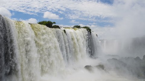 Another time lapse with Iguazu falls without people in the scene