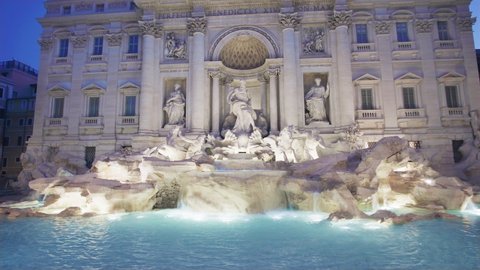 Trevi fountain in  Rome, Italy.
