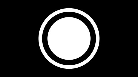 dynamic white circles on a black background