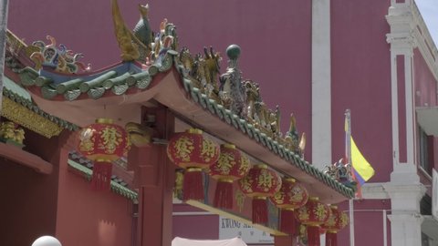 Kuala Lumpur, Malaysia-Petaling Street Temple Gate-13,3,2021