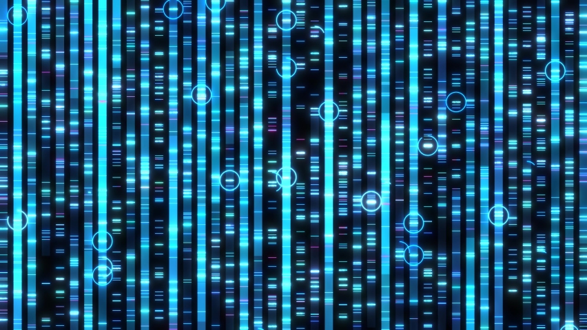 Biotechnology virus dna sequence genomic analysis visualization gene therapy Royalty-Free Stock Footage #1069074169