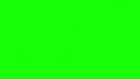 Transition of red hearts on a green screen background for video editing. Love concept