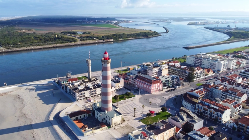 Barra beach and the biggest lighthouse in Portugal