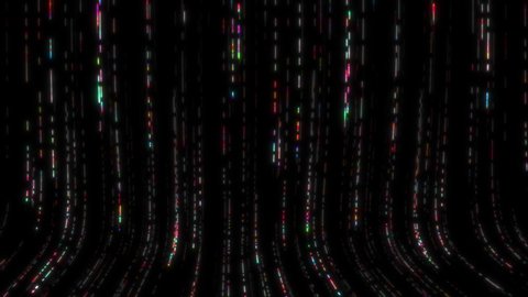 Concept 18-D1 Infinite abstract digital sci-fi hi-tech animated pattern background. 