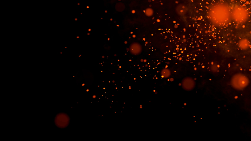 animated spark fire glowing particles on Stock Footage Video (100% ...