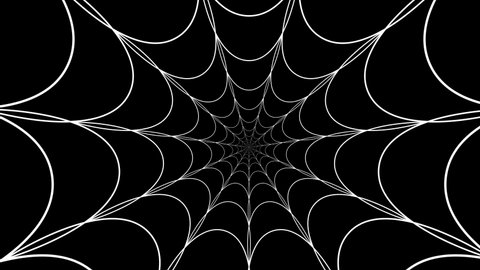 Halloween spider web tunnel background.