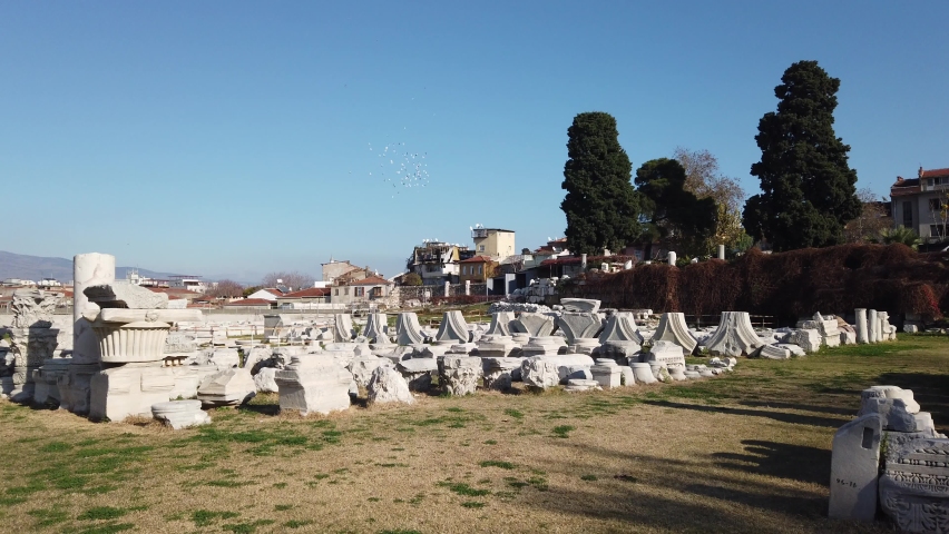 The Agora of Smyrna, alternatively known as the Agora of Izmir, is an ancient Roman agora located in Smyrna - Izmir - Turkey.